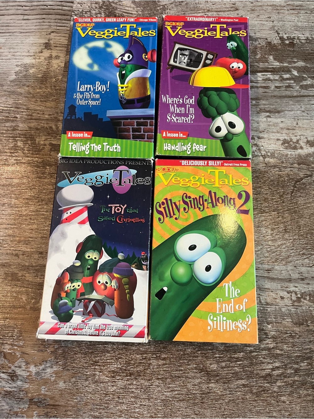 VHS Veggietales lot of 4